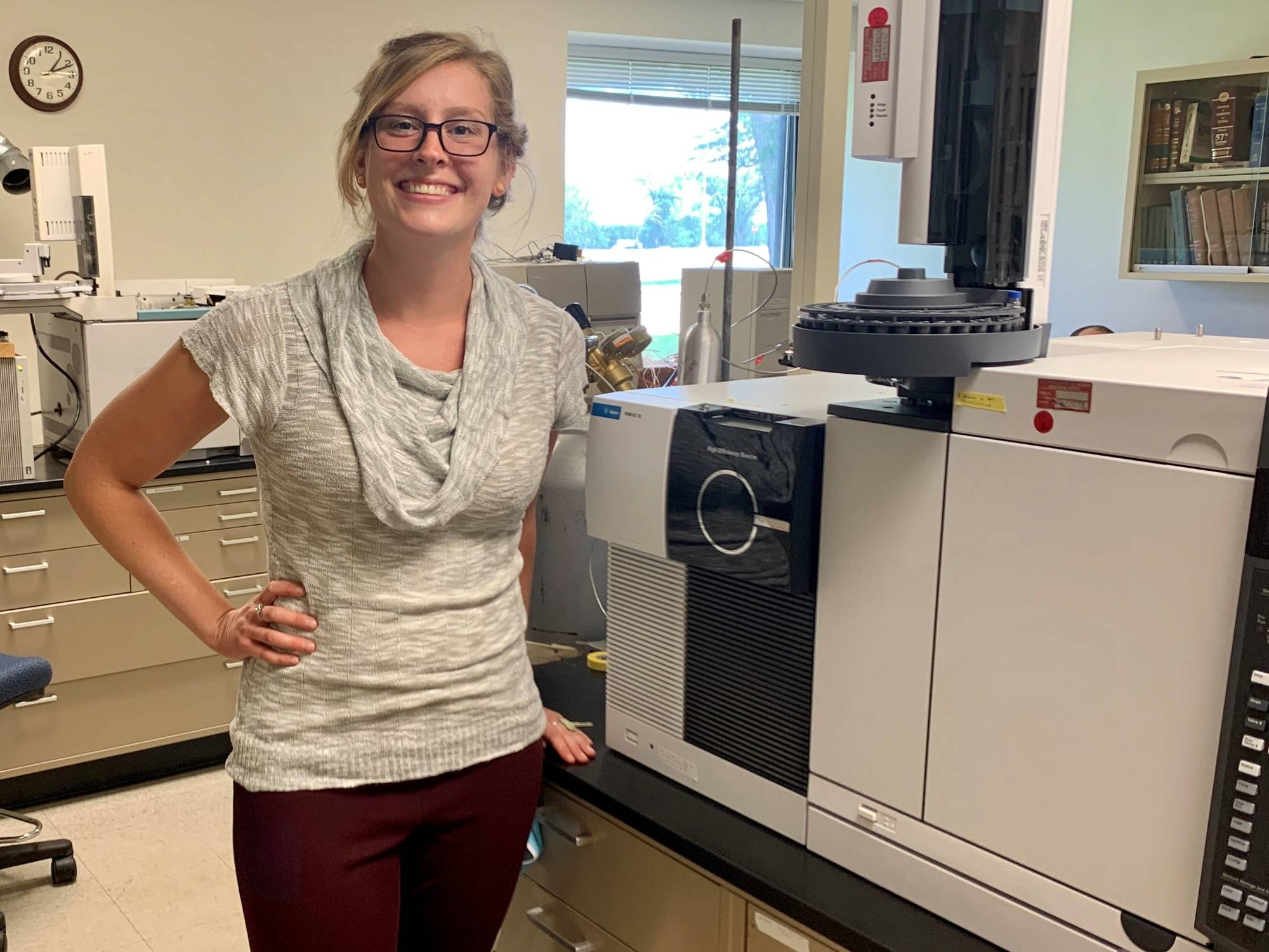 Jody Wycech in a lab